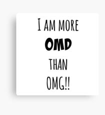 OMG!! Canvas Print