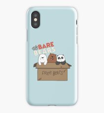 We Bare Bears Cartoon - Baby Bear Cubs Box - Grizz, Panda, Ice Bear - With Logo iPhone Case