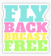 Fly Back Breast Freies Schwimmen IM Sticker