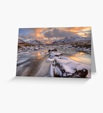 Sligachan at Christmas. Isle of Skye. Scotland. Greeting Card