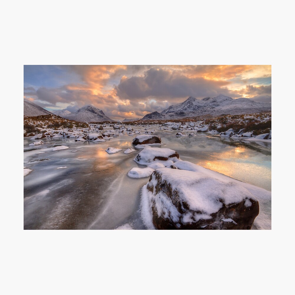 Sligachan at Christmas. Isle of Skye. Scotland. Photographic Print