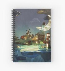 Fantasy Island at Nightime Spiral Notebook