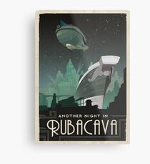 Grim Fandango Reise Poster - Rubacava Metallbild
