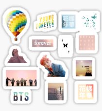 BTS 年華 年華 DER SCHÖNSTE MOMENT IM LEBEN AUFKLEBER-PACK Sticker