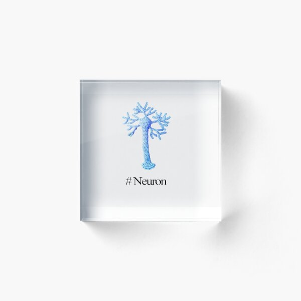 #Neuron Blue Acrylic Block