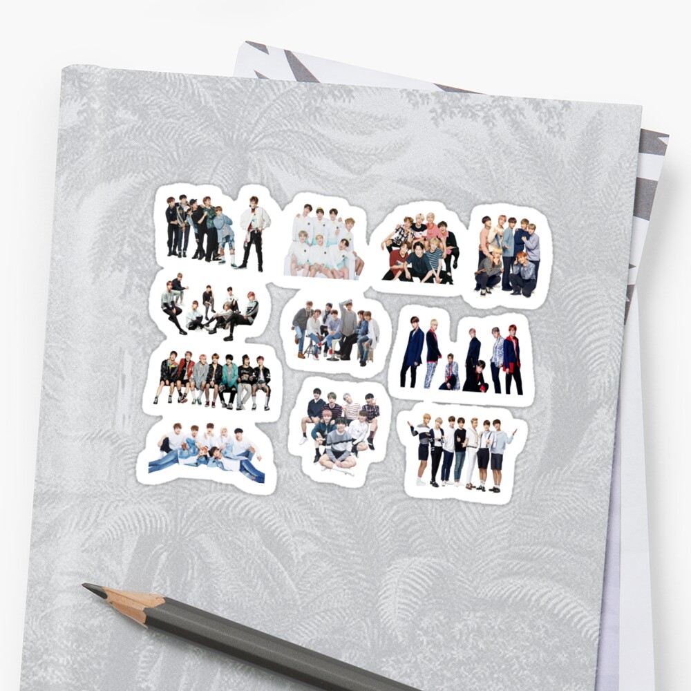  BTS  GROUP STICKER  PACK  Sticker  by lyshoseok Redbubble