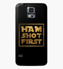 Schinken Schuss zuerst - Gold Hülle & Skin für Samsung Galaxy