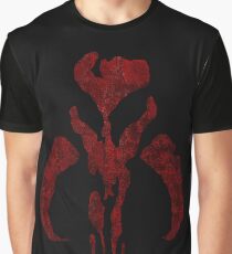 Boba Fett Symbol Mandalorian Mythosaur Skull Graphic T-Shirt