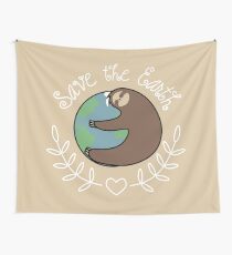 Save The Earth Sloth Wandbehang