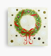 Christmas Wreath Metal Print