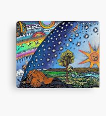 Lienzo Flammarion Woodcut Flat Earth Design