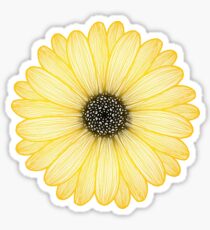 Yellow daisy Sticker