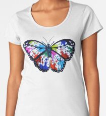 Splatterfly Paint Butterfly Women's Premium T-Shirt