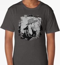 Cowboy Smoking Hat - Cool Grunge Vintage Long T-Shirt