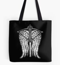 Angel Wings and Crossbow (Dirty) Tote Bag