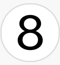 One And Only - Be Unique Be Original - Black 8 Ball Pool Conceptual Design Sticker