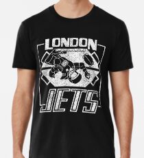 Camiseta premium para hombre London Jets apenado logotipo
