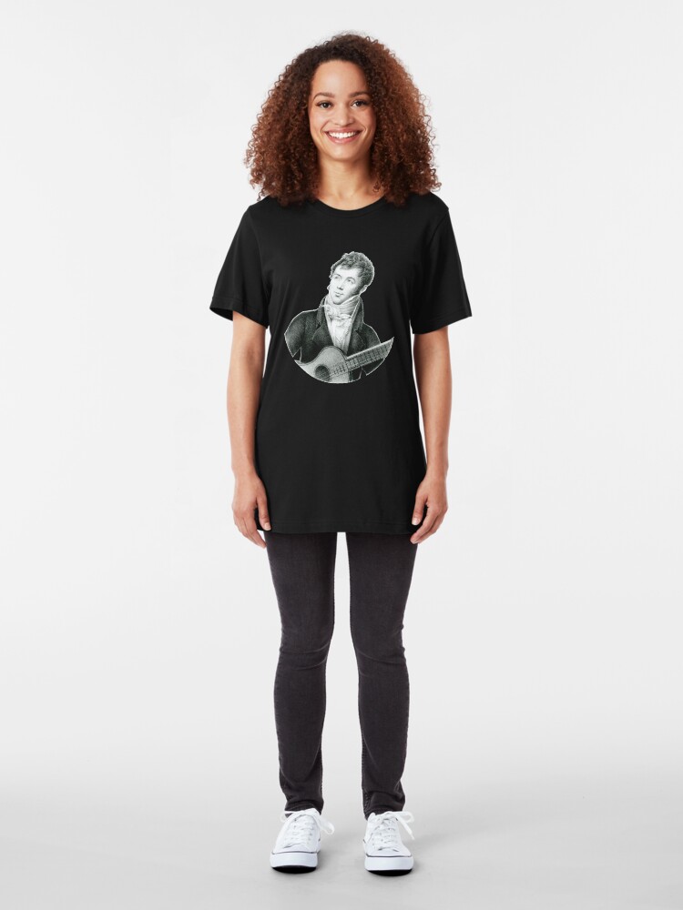 Alternate view of Fernando Sor - Spanish classical guitarist and composer Slim Fit T-Shirt