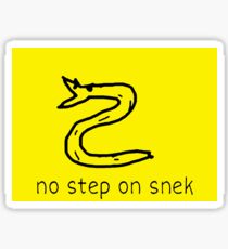 Pegatina NINGÚN PASO EN SNEK GADSDEN BANDERA NO ME PISE EN PARODY PCM MEMES