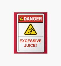 Danger Excessive Juice! Maryland College Football Art Board