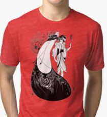 HD "The Peacock Skirt" from "Salomé" by Aubrey Beardsley Tri-blend T-Shirt