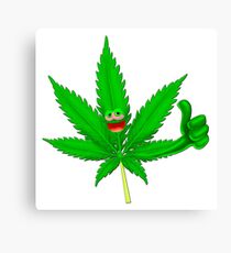 Cool marijuana Canvas Print