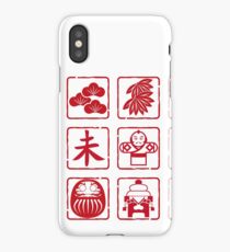 Japanese symbol stamps iPhone Case/Skin