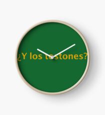 ¿Y los tostones? for plantian lovers Clock