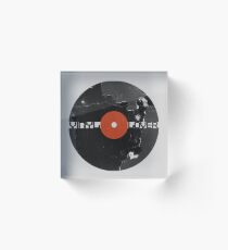 Vinyl Records Lover - Grunge Vinyl Record Acrylic Block