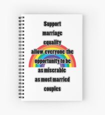 mARRIAGE eQUALITY Spiral Notebook