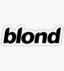 blond black Sticker