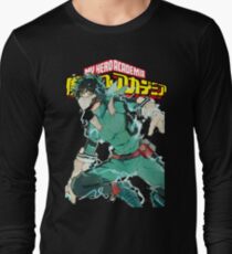 Deku Full Cowl-My hero Academia Long Sleeve T-Shirt