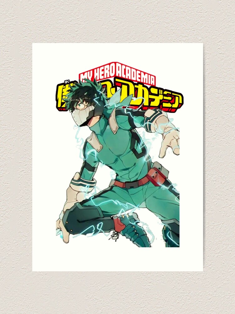 Deku Full Cowl My Hero Academia Art Print By Calvishodesigns