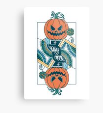 Pumpkin Player Metal Print