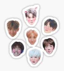 BLUSHING BTS STICKER SET Sticker