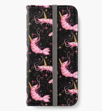 Uni-Prawn In Space - Black iPhone Wallet/Case/Skin