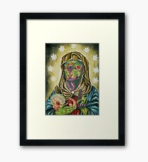 Blessed Reptilian Virgin and Child Framed Print