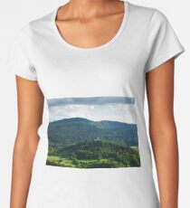 Afternoon light over church Women's Premium T-Shirt