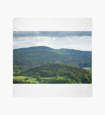 Afternoon light over church Scarf