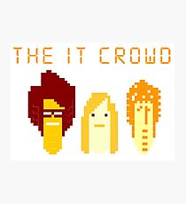 8 bit it crowd main character head Photographic Print