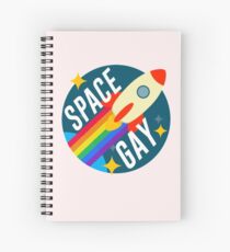 Space Gay Spiral Notebook