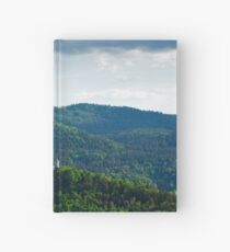 Afternoon light over church Hardcover Journal