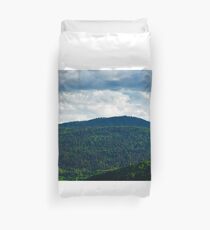 Afternoon light over church Duvet Cover