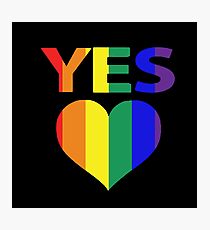 yes vote in marriage equality Photographic Print
