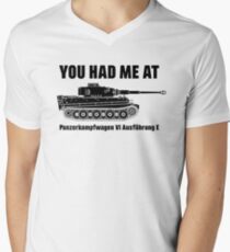 Camiseta para hombre de cuello en v Me tienes en - Panzerkampfwagen VI Ausführung E - Tiger