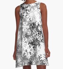 Snowflake Camo A-Line Dress