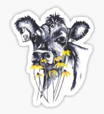 No worries - cow painting Sticker
