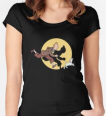 Tintin Women's Fitted Scoop T-Shirt