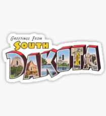 Greetings from South Dakota 1 Sticker