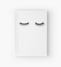 Wimpern, Wimpern, Mode, Vogue, Schönheit, Make-up, Stylish, Schwarz, Weiß Notizbuch